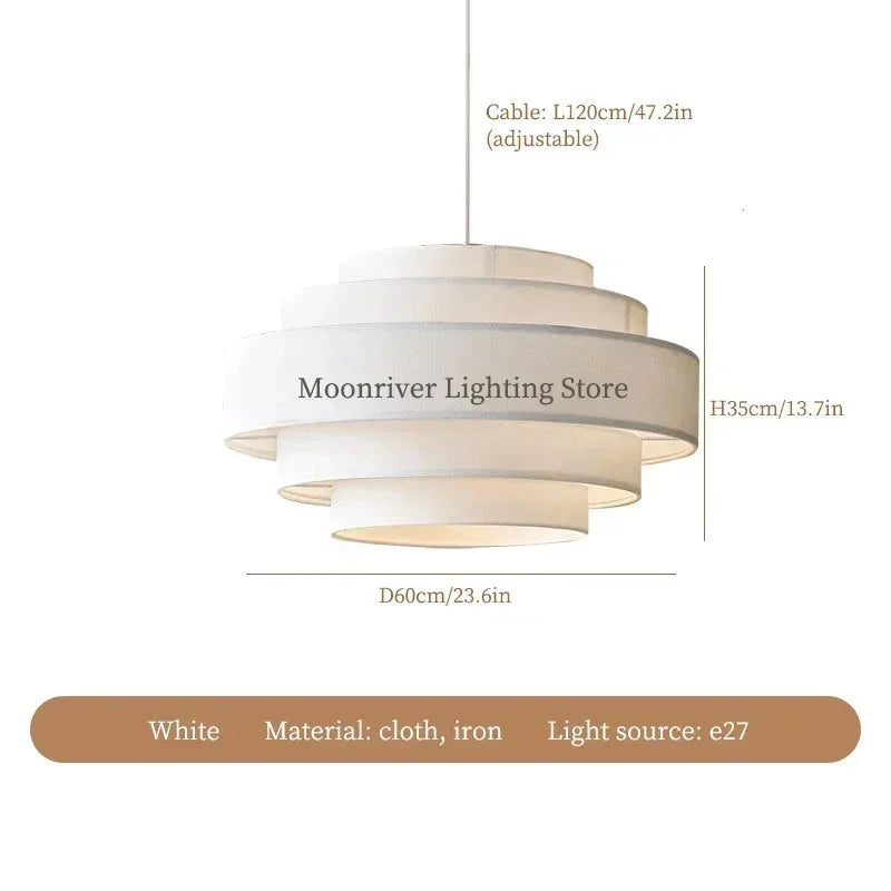 Axyaa Wabi Sabi Cloth Ceiling Chandelier for Home Decor