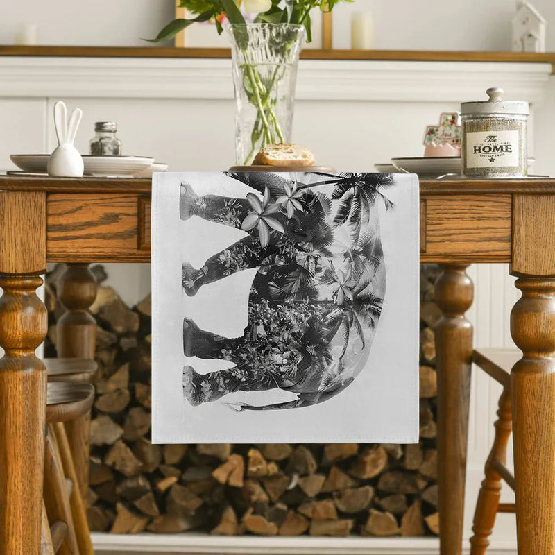Axyaa Forest Table Runner for Home Dining Decoration