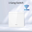 Axyaa WiFi LED Light Switch 1/2/3 Gang RF433MHz Panel Smart Life Alexa Google Home