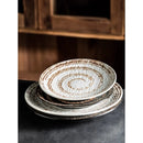 Axyaa Large Ceramic Western Flat Plate - Stylish Circular Tableware