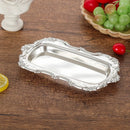 Axyaa Delicate Gold Metal Jewelry Tray European Retro Dessert Plate