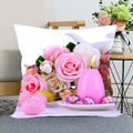 Axyaa Satin Fabric Easter Pillow Case Set for Wedding and Home Decor