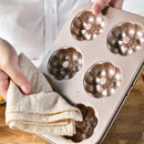 Axyaa 6 Hole Non-Stick Baking Tray Carbon Steel Cake Mold - DIY Cartoon Donut Pan