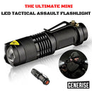 Axya Mini Led Zoom Flashlight Torch Handheld Lamp Dual-purpose Power Supply 3 Modes