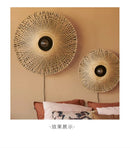 Axyaa Bamboo Zen Wall Lamp for Study Living Room Decor
