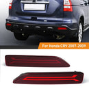 Axyaa LED Rear Bumper Reflector Lights for Honda CRV CR-V BRV 2007-2009 - Brake Warning & Turn Signal Lamps