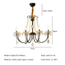 Axyaa Crystal LED Chandelier: Luxurious Lighting for Living Room with E14 LEDs