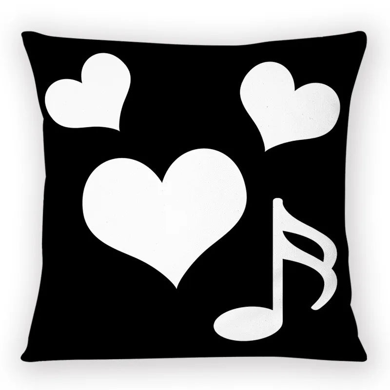 Axyaa Plaid Cat Paw Pillowcase Set