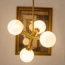 Nordic Gold Moon Chandelier for Living Room, Hotel & Baby - Axyaa Brand