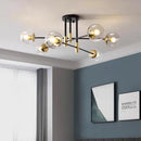 Axyaa Glass Ball Branch Chandeliers - Nordic Light Postmodern Luxury LED Pendant Lights