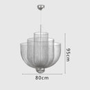 Axyaa Modern Metal Cage Chandelier LED Dimmable Indoor Lighting fixure