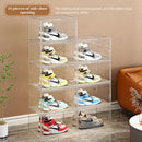 Axyaa Clear Stackable Shoe Storage Organizers - Sneaker Holder Rack Bin