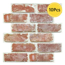 Axyaa 3D Brick Wall Stickers, Peel and Stick Backsplash for Kitchen, Bathroom Decoration