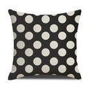 Axyaa Geometric Cotton Linen Cushion Cover - Decorative Sofa Throw Pillow Cover