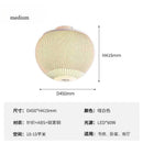 Axyaa White Knitted Fabric Pendant Light: Modern Spanish Designer Mushroom Lamp for Home Decor