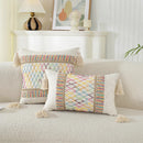 Axyaa Geometric Boho Cotton Cushion Cover for Home Decor