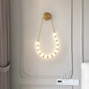 Axya Cream Style Asymmetric Magic Bean Wall Lamp - Living Room Creative Design