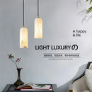 Axyaa Nordic LED Pendant Lamp: Modern Marble Chandelier for Bedroom, Kitchen, Dining Room