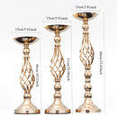 Axyaa Wedding Aisle Candelabra & Iron Vase Set for Head Table Decor & Floral Centerpiece