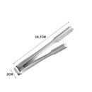 Axyaa Mini Sugar Ice Cube Clip BBQ Tongs - Stainless Steel Kitchen Utensil