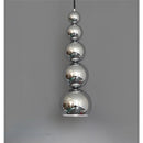 Axyaa Modern Minimalist Pendant Light - Chrome Small Hanging Lamp for Living Room & Bedroom