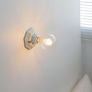 Axyaa Ceramic LED Wall Sconce: Minimalist Japan Style Bedroom & Bathroom Light