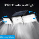 Axyaa Solar Street Lamp with 3 Adjustable Heads for Outdoor Garage Garden Lighting