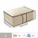 Axyaa Non-Woven Quilted Clothes Storage Bag - Large Capacity Closet Organizer