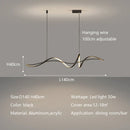 Axyaa Creative Curve LED Pendant Lights | Minimalist Dining Room & Kitchen Chandelier