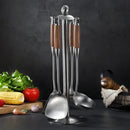 Axya Stainless Steel Rosewood Kitchen Utensil Turner Set