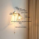 Axyaa Wabi Sabi LED Wall Lamp Clear Glass Modern Nordic Bathroom Light