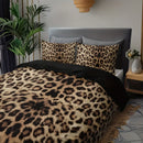 Axyaa Leopard Print Duvet Set: 1 Duvet + 2 Pillowcases for High-Definition Home Decor
