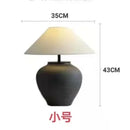Axyaa Retro Ceramic Desk Lamp Room Decoration LED Lights