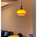 Axyaa Retro Glass Chandelier Light Fixture Solid Wood Pendant Lamp