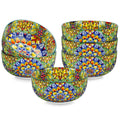 Axyaa 6-Piece Bohemian Ceramic Cereal Bowls Set for Various Meals