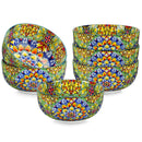 Axyaa 6 Piece 28 Oz Ceramic Cereal Bowls Set, Bohemian Style for Various Meals