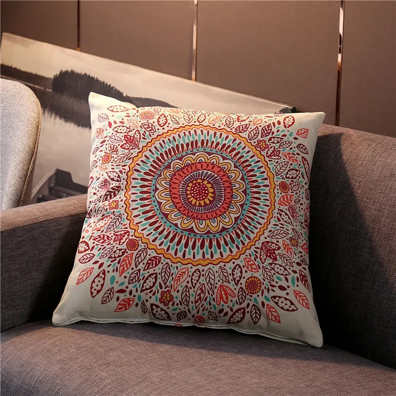 Axyaa Vintage Turkish Bohemia Pillowcase Cover Ethnic Persian Pattern