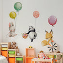 Axyaa Animal Balloon Nursery Wall Sticker Decal for Children's Bedroom Decor