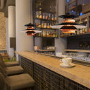 Axyaa UFO Gradient Pendant Light Fixture Mid Century Modern Chandelier