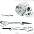 Halloween Skeleton Stakes with Crows for Axyaa Halloween Party Decor