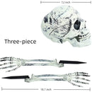 Halloween Skeleton Stakes with Crows for Axyaa Halloween Party Decor