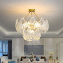 Axyaa Pearl Crystal Chandelier for Dining Room, Bedroom, and Living Room