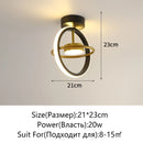 Axyaa Modern LED Balcony Ceiling Light for Home Corridor Porch Nordic Wind Style