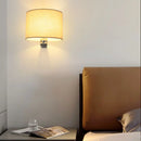 Axyaa Chinese Style Cloth Cover Wall Light for Bedroom Living Room Staircase