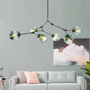 Axyaa Luxe Gold Glass Ball Pendant Lights for Stylish Home Dining Decor
