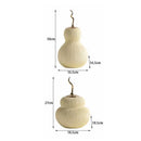 Axyaa Gourd Ceramic Vase Streak Artificial Hoist Airtight Flower Pot Storage Tank