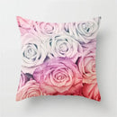 Rose Flowers Cushion Cover 45x45cm Nordic Style Home Decor Throw Pillow Axyaa