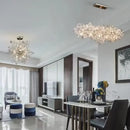 Axyaa Modern Luxury Glass LED Chandelier for Home and Office Decor