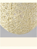 Axyaa Rattan Ball Chandelier: Nordic Minimalist Pendant Lights for Stylish Home Decor