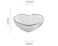 Axyaa Heart-shaped Glass Salad Bowl - European Light Luxury Design
